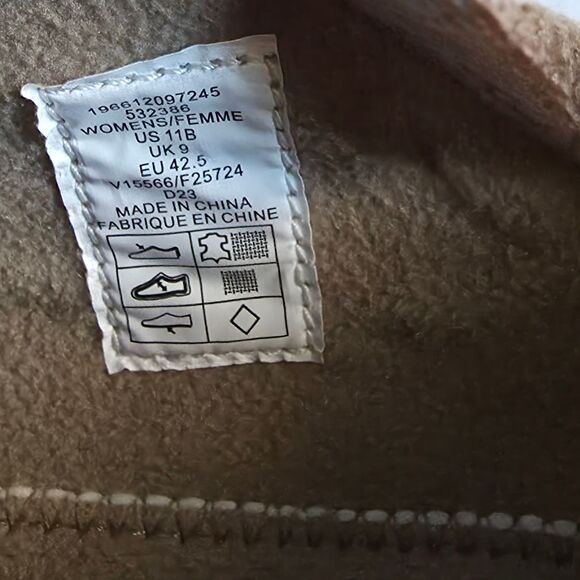 Lands’ End 11B All Weather Suede Zip Moc Shoes Beige Insulated Comfort Casual - Picture 10 of 11